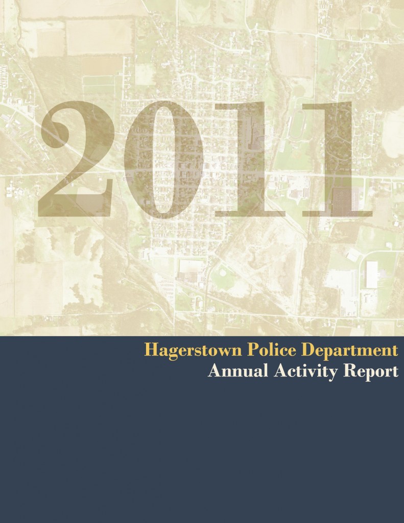 Hagerstown Police Department Annual Report Cover Design