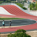 Unique running track in Spain features a hill (15 images)