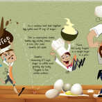 Illustrated recipes make cooking fun (17 images)